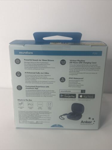 Soundcore by Anker P20i True Wireless Earbuds, 10mm Drivers with Big Bass. Blue - Picture 2 of 7