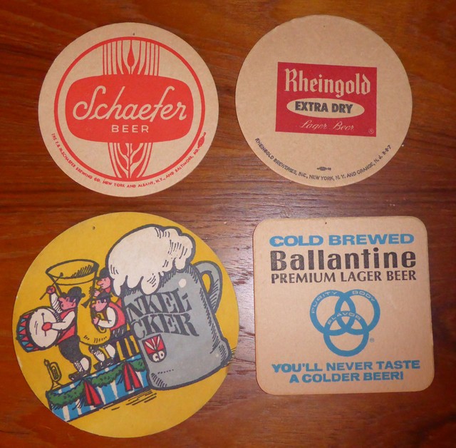 Lot of 4 Vintage Beer Coasters eBay