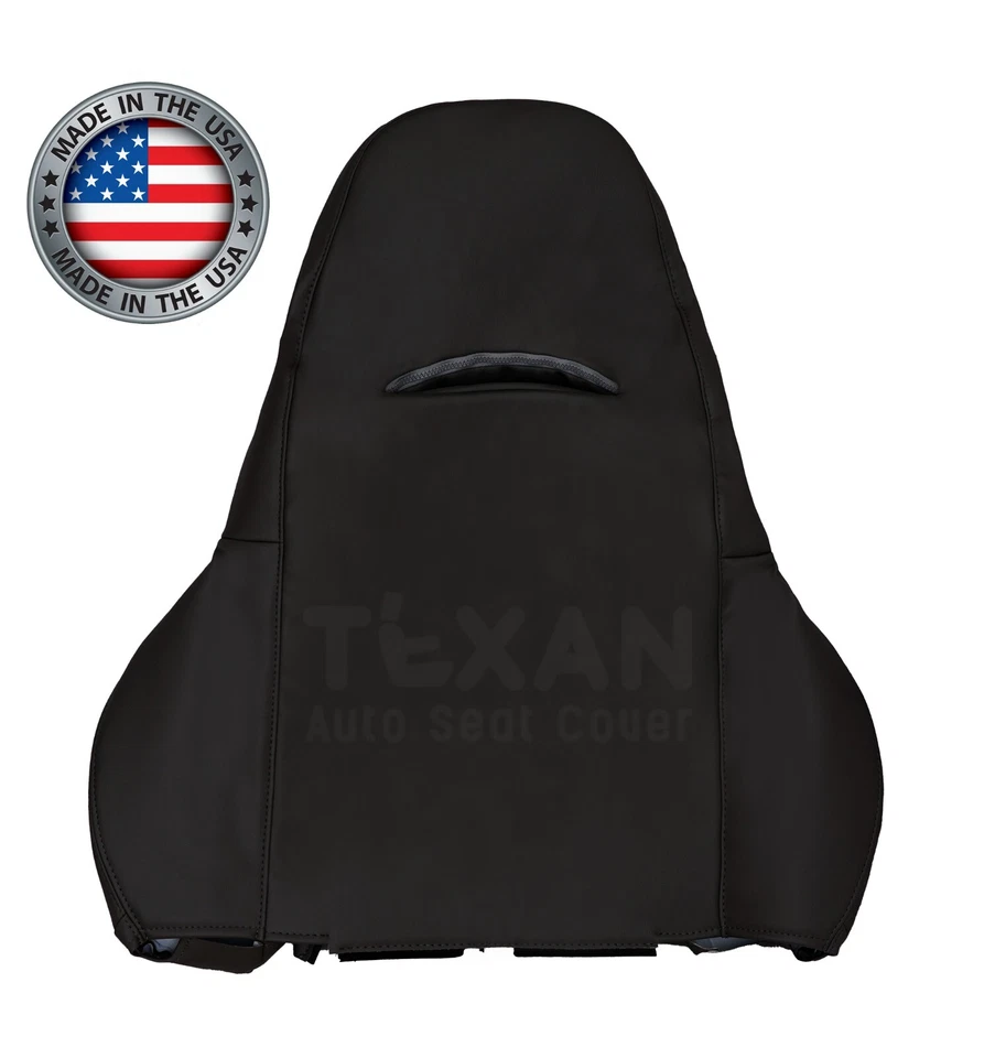 For 1997 - 2004 Chevy Corvette Driver Side Lean Back Perforated Seat Cover Black - Image 2 of 4