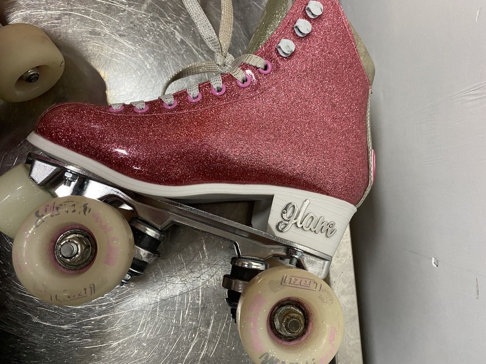 Crazy Skates GLAM Glitter Quad Rollerskates SIZE EU33 Girls Pink