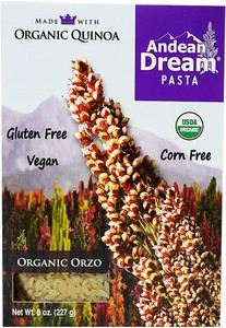 Andean Dream, Royal quinoa pasta, Organic orzo (893470001604)