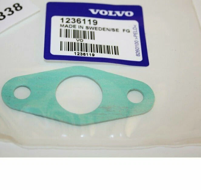 Junta de tubo de refrigeración radiador original Volvo 98-07 V70 2,4 L-L5 1236119 Foto 3 de 4