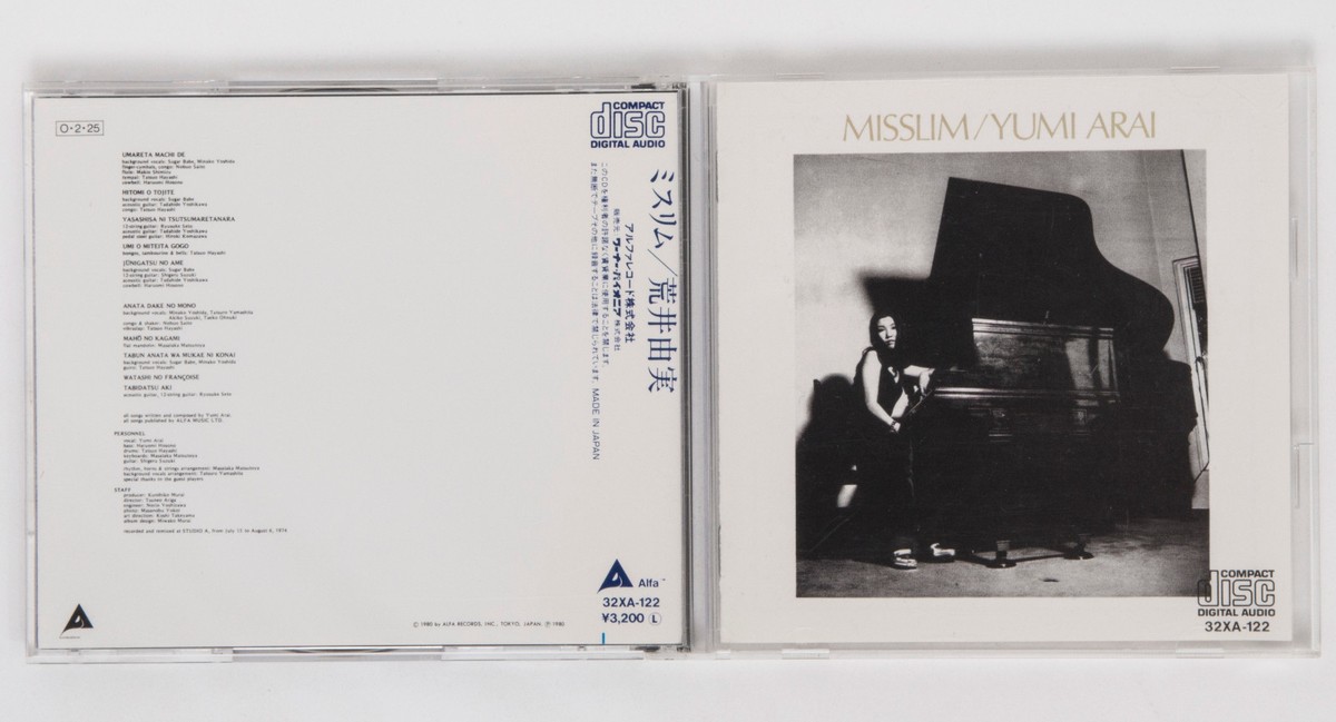 Yumi Arai Misslim Japan CD Alfa Records 1980 JAPAN 32XA-122