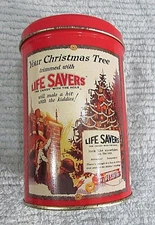 Vintage 1988 Limited Edition Life Savers Holiday Keepsake Tin Planters FREE S/H