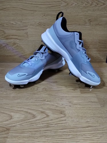 Nike Force Zoom Trout 9 Pro Grey Baseball Cleats Men's Size 7.5 FB2907-002 - Picture 8 of 12
