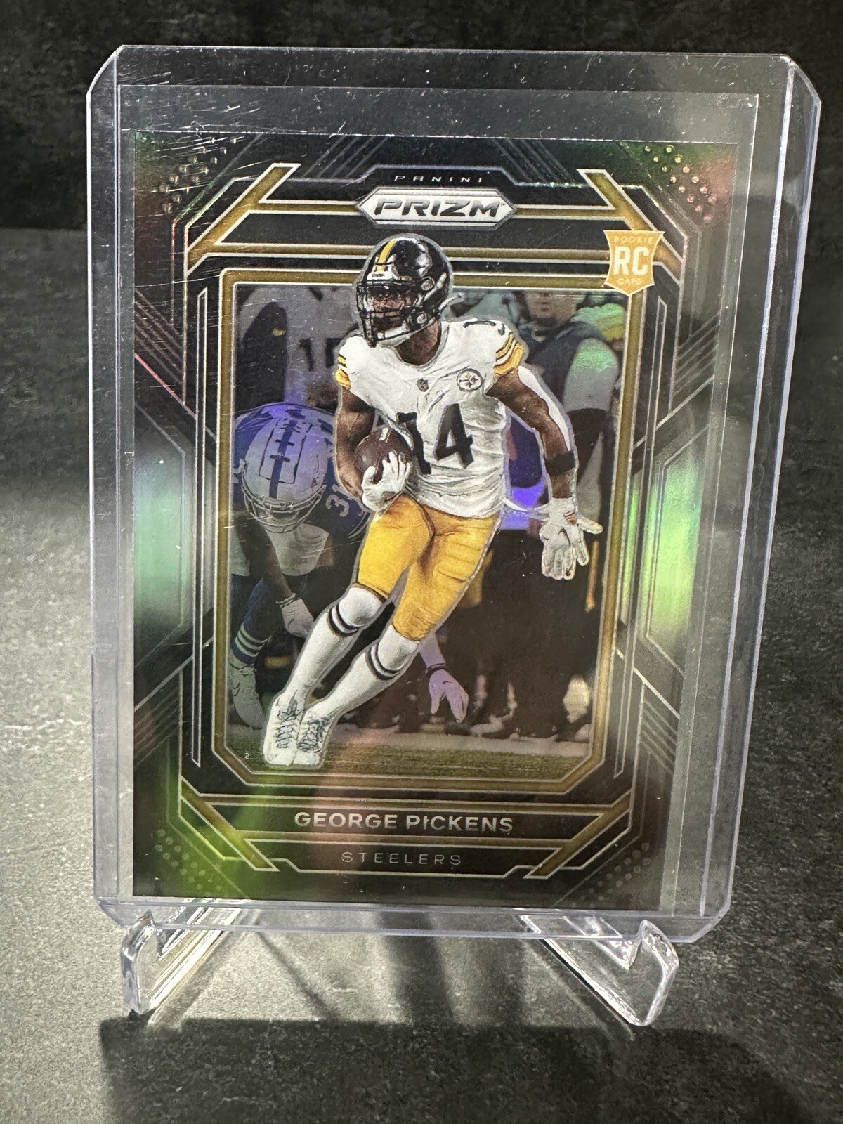 2022 Panini GEORGE PICKENS Steelers CHRONICLES ROOKIE PRIZM BLACK SILVER #PB-20