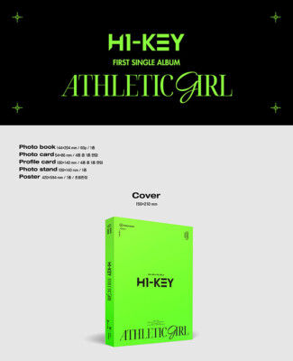 H1-KEY [ATHLETIC GIRL] 1st Mini Album CD+Photo Book+2 Card+