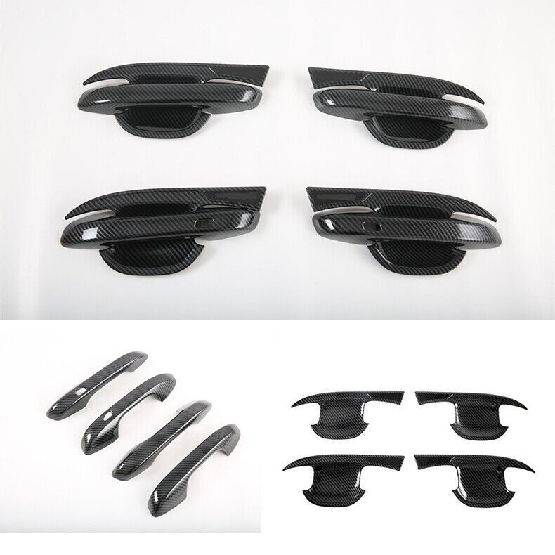 For Kia Sorento 2021-2025 Carbon fiber Door Handle Cover & Door Handle Bowl Trim