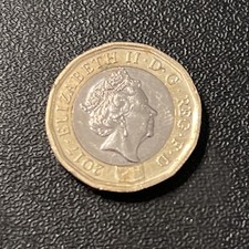 Queen Elizabeth II One Pound ( 1 ) Coin 2017/UK