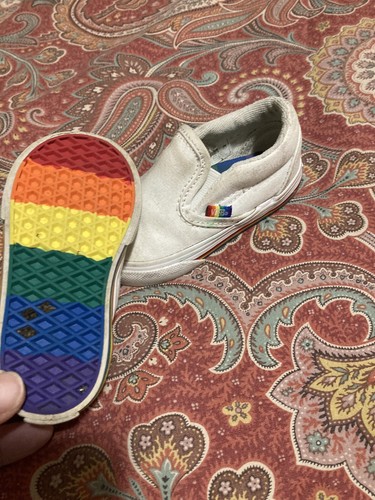 rainbow on bottom of vans