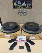 2010-2014 TOYOTA FJ CRUISER GENUINE OEM REAR BRAKE ROTORS AND TCMC BRAKE PAD KIT