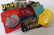 10 Lot XL UCSB California Nike athletic voodoo donut September 1956 t shirt tops