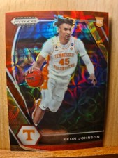 Keon Johnson #7 Numbered 55/88 2021 Prizm Draft Picks Choice Red PRIZM RC PUR43A