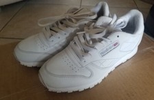 Reebok Classic Leather Big Kid's Shoes Core White Size 5