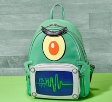 Loungefly Nickelodeon Spongebob Squarepants Plankton Lenticular Mini Backpack