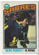 1976-77 Topps Hockey #42 Rene Robert Buffalo Sabres