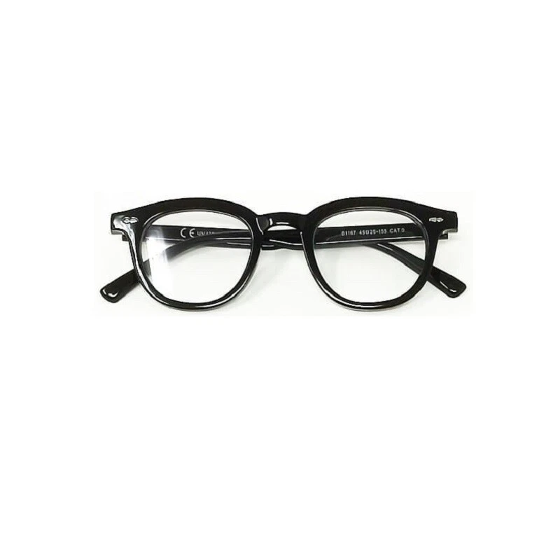 Occhiali con lenti neutre o vista uomo donna colore nero lucido FP