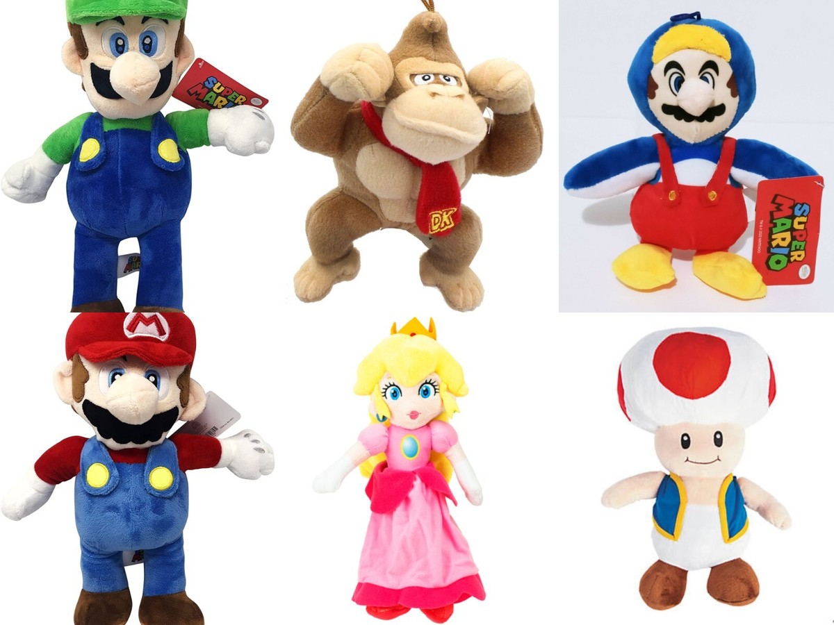 Super Mario Brothers Luigi Plush SET Stuffed Doll Kids Gift Toy Boys Girls  USA