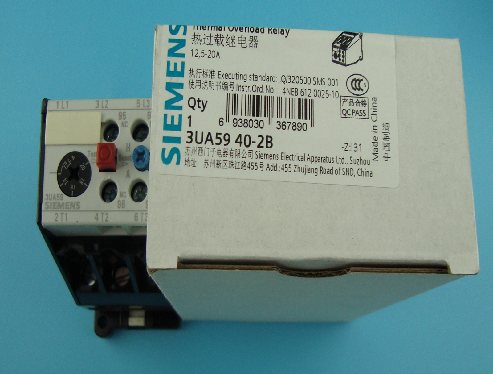 SIEMENS Thermal Overload Relays 3UA5940-2B / 3UA59 40-2B(12.5~20) | eBay