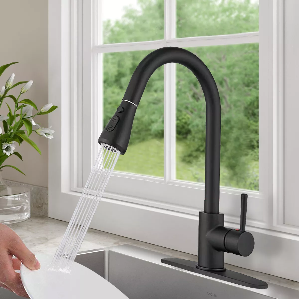 Black 2024 sink faucet