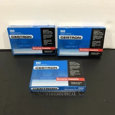 Certron D60 Dictation Cassette Tapes 60 Minute New Sealed lot of 3