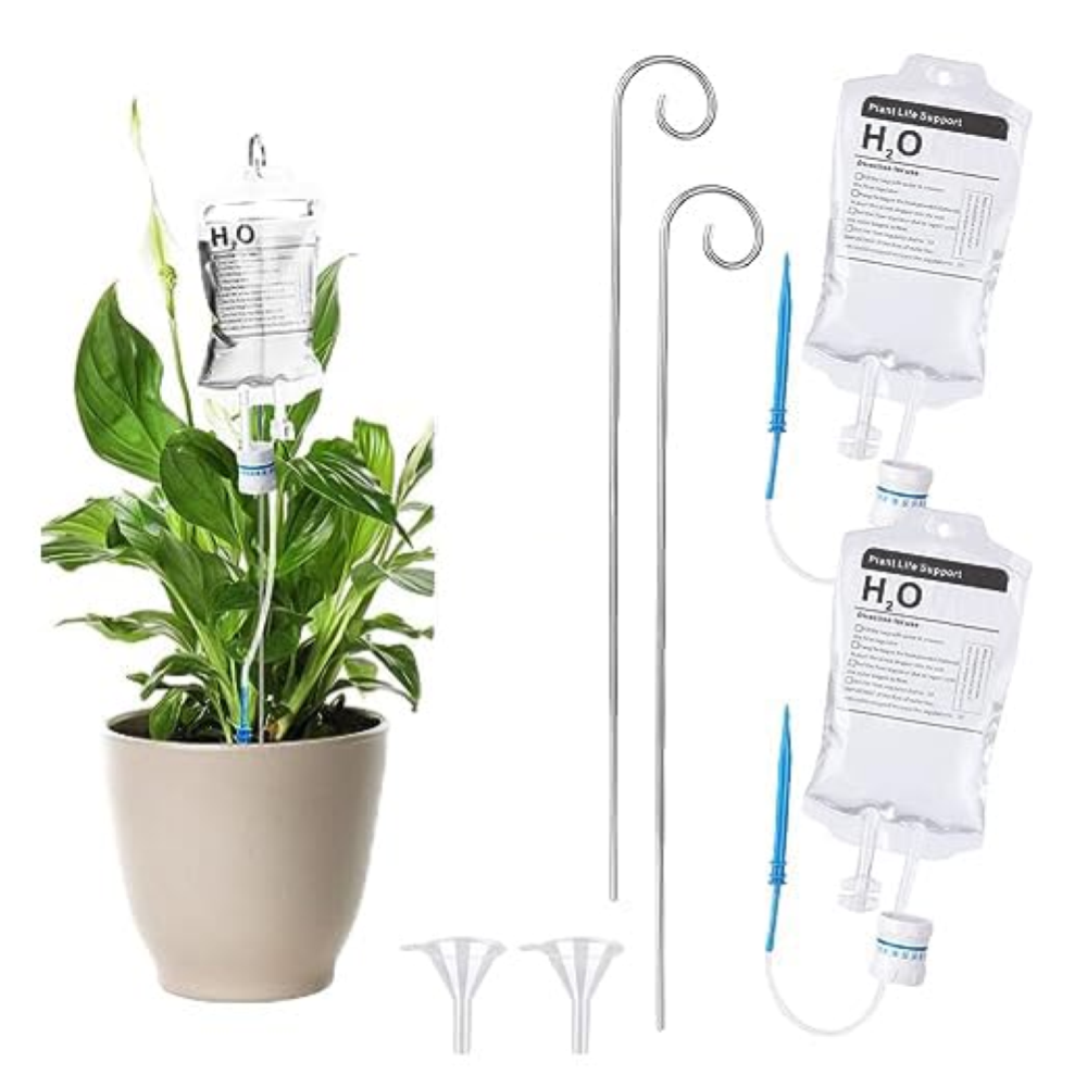 1 Pezzi Plant Life Support, Plant Waterer con Piolo in Metallo Plant Watering, S