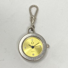 Round Keychain Watch Women Fob 21mm Silver To...