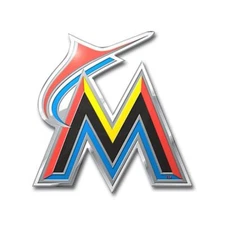 Miami Marlins Auto Emblem MLB Car Accessories Team ProMark Chrome