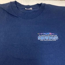 VINTAGE SHOWBOAT Las Vegas Casino Hotel Bingo Winner T SHIRT Sz 3XL Hanes Beefy