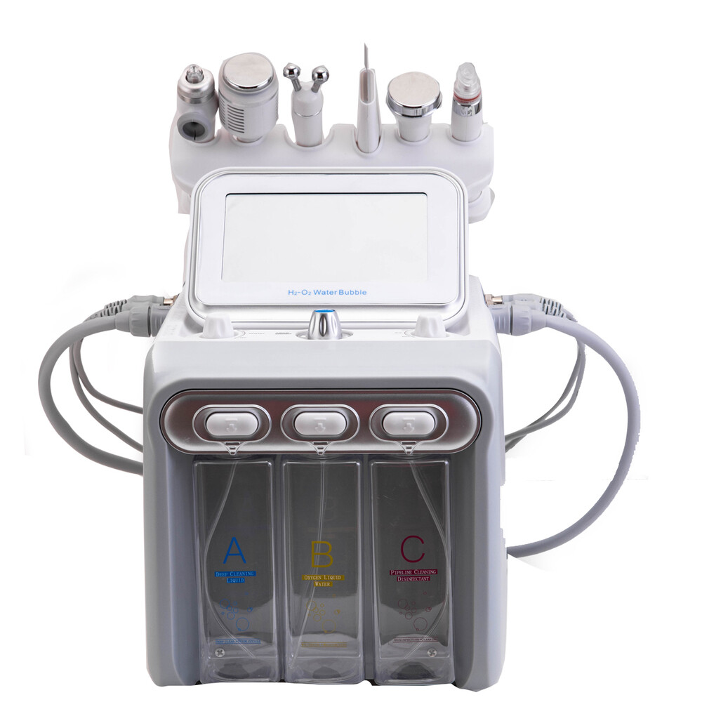 Hydrogen-Oxygen Facial Machine 6 in 1 Hydra Face Care Device for