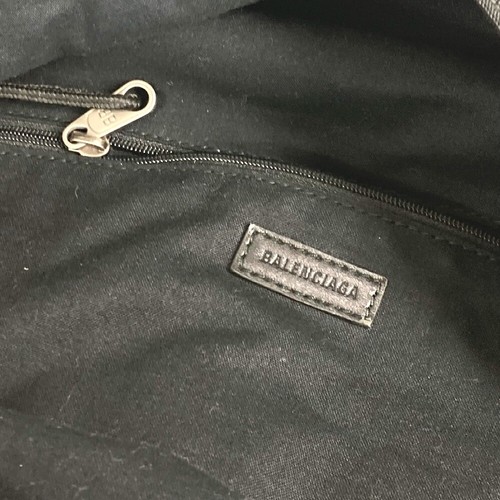 BALENCIAGA 503221 Explorer logo Bag Bicolor Backpack Nylon canvas Black/White - Foto 15 di 15