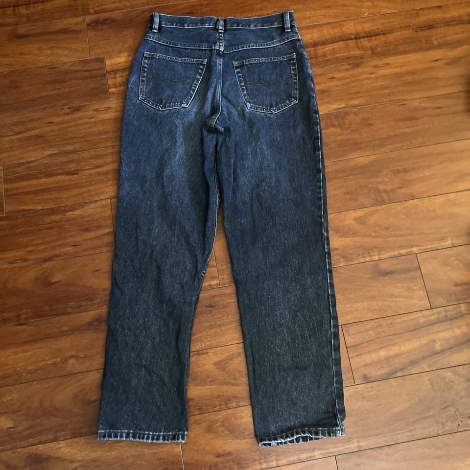 Vintage Anchor Blue Jeans Men's 30X30 Blue Relaxed Baggy Dark Wash Y2K