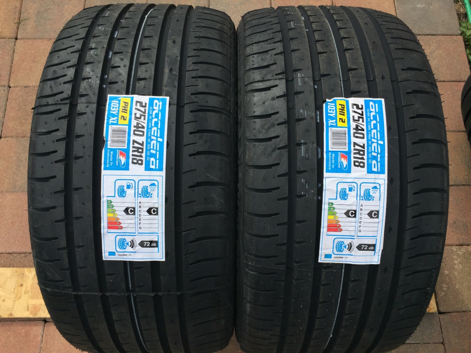 2 X 275/40ZR18 103Y XL ACCELERA EXTRA LOAD 275 40 18 TYRES 275/40R18 103Y XL