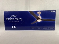 HARBOR BREEZE SHOWROOM SERIES THE STOKES LED CEILING FAN 52" W/ REMOTE SEALED