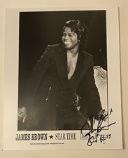 James Brown Signed Autograph Promo Photo