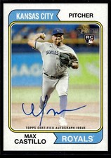 2023 Topps Heritage High Number MAX CASTILLO RC Auto #ROA-MC