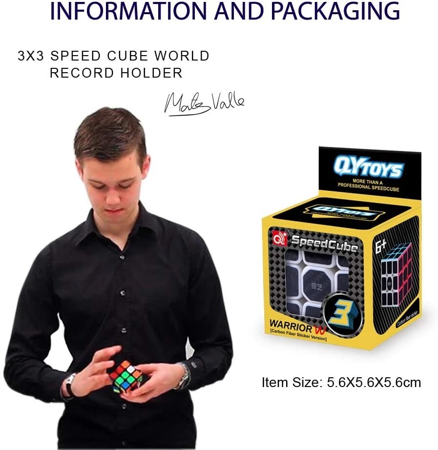 Clásico Puzzle Cubo Mágico Carbono Niños Adultos Divertido Juguete Inquieto Estrés Juego Mental Juguete Foto 3 de 4