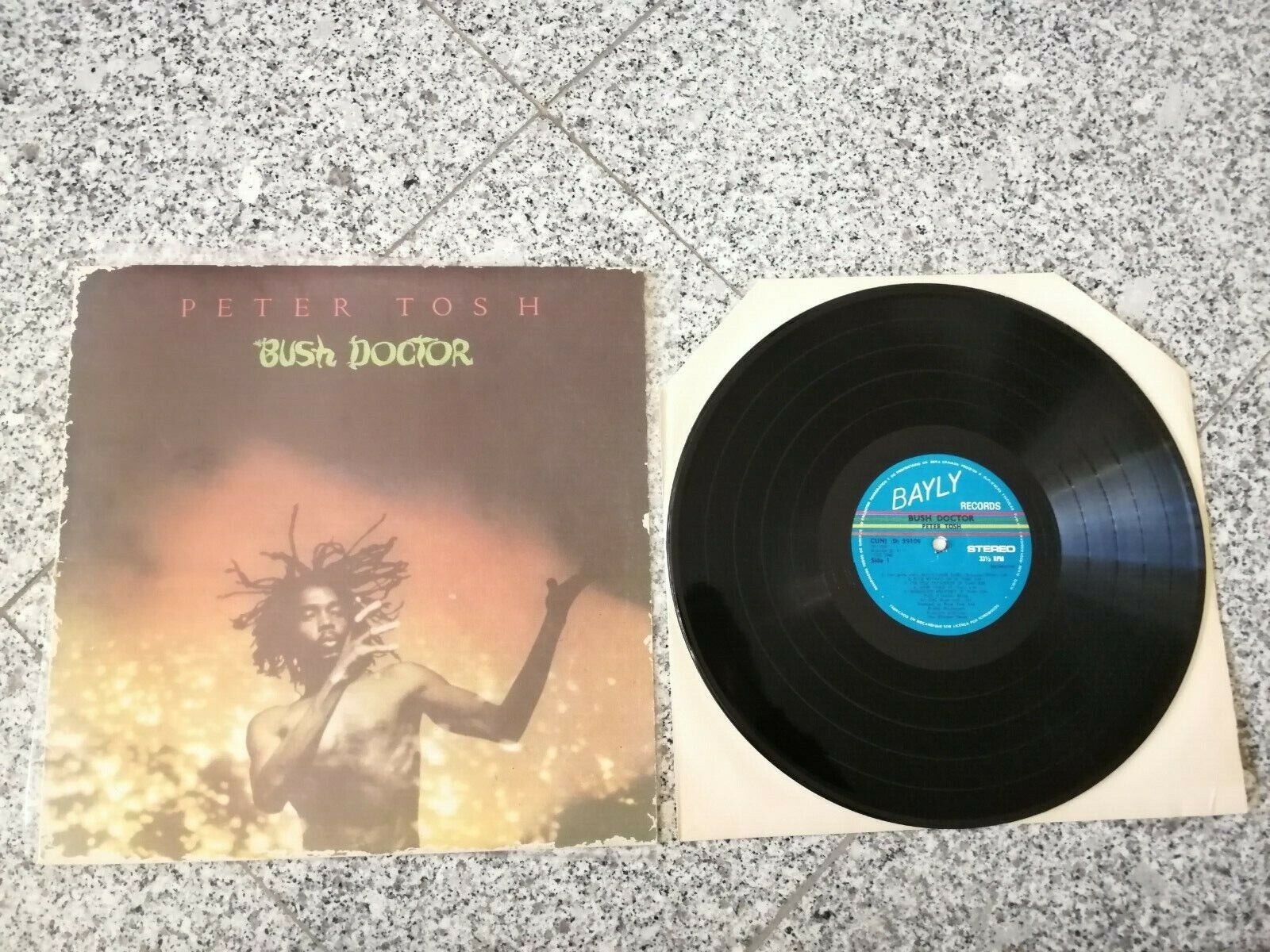 PETER TOSH Bush Doctor 1978 LP Very Rare Mozambique Africa Press