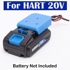 For HART 20V Battery Converter Connector DIY Power Wheels Adapter Truck Toys