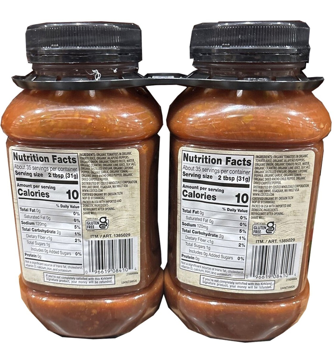 Kirkland Organic Salsa Dip Medium 38 oz, 2 Ct Snack Mexican Kirkland Organic Salsa Dip Medium 38 oz, 2 Ct Snack Mexican