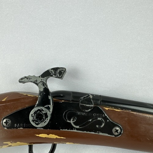VTG Pair 2 Civil War Musket Kadet Toy Savannah Tenn Cap Gun Pistol Wood Metal - Picture 11 of 13