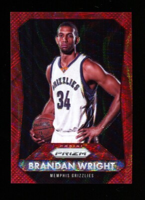 2015-16 Panini Prizm Ruby Wave Prizms #232 Brandan Wright NM-MT SER/350 Grizzlie