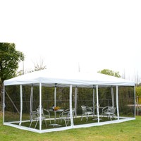 Outsunny Outdoor 10x20ft Pop Up Party Tent Canopy Gazebo W/ Mesh Apron White on sale Outsunny Outdoor 10x20ft Pop Up Party Tent Canopy Gazebo W/ Mesh Apron White on sale