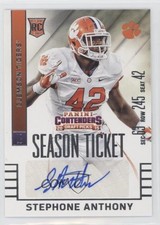 2015 Panini Contenders Draft Picks Auto Stephone Anthony #252 Auto 0v09