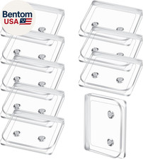 8 Pieces Shower Curtain Clips Splash Guard Holder Clear Adhesive Windproof Splas