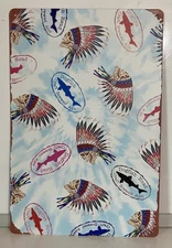 Dogfish Head Beer - Grateful Dead Metal Sign - Indian Chief - Dancing Bears