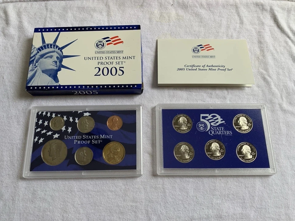 2005-S / 2006-S / 2007-S United States Mint Proof Sets with COA & OGP 34 Coins - Image 2 of 4