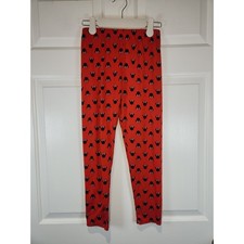 Girl's sz 10 Disney Minnie Mouse Red Pants Elastic Waist