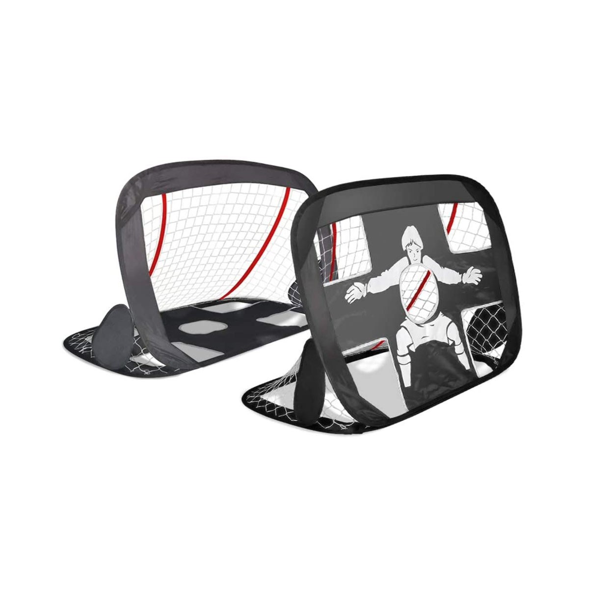 Cage de foot pliable 2 en 1 mini but de football transportable De Faugères Newbie extérieur