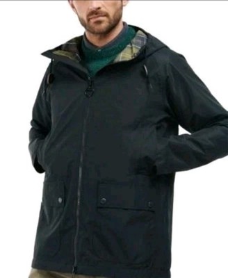 Barbour Hooded Domus Waterproof Jacket Lighter weight XL MSRP:  $300 Authentic